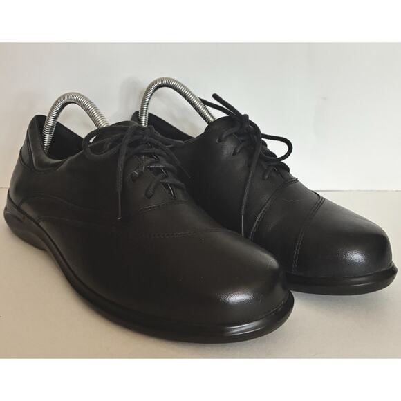 Wmns Vionic Sz 10.5B Arovan Francesca Black Leather Lace Up Oxford Career Shoe - Picture 1 of 7